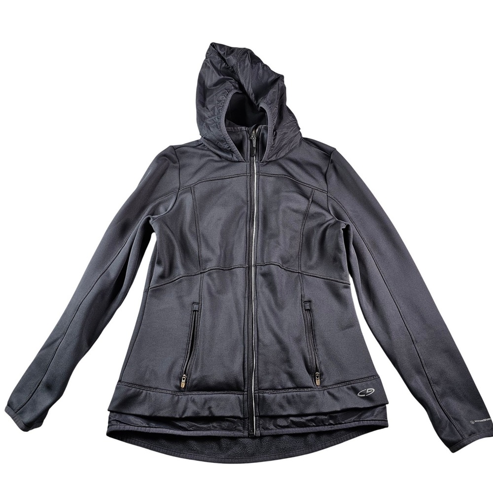 Champion C9 Duo Dry VentureWarm Full Zip Hoodie Womens Small Gray Jacket Active